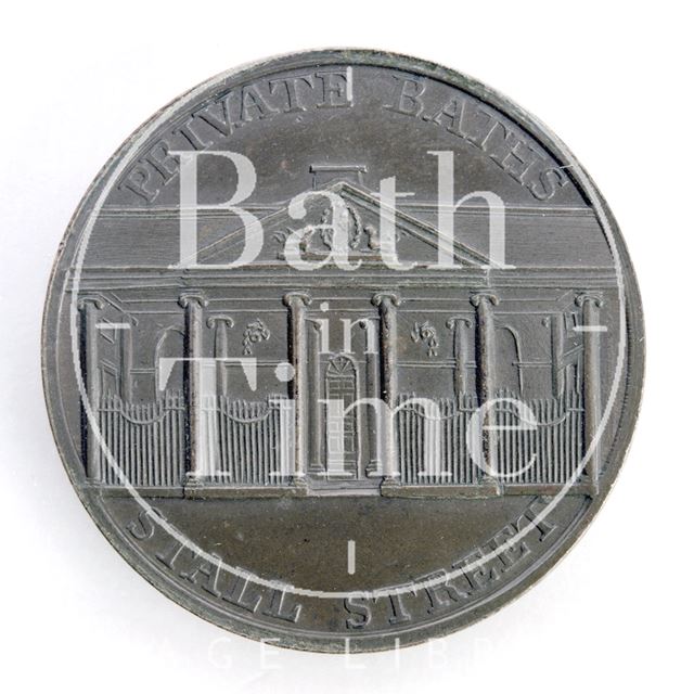 Bath token of the Private Baths, Stall Street c.1797-1798