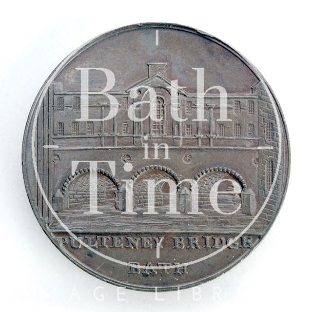 Bath token of Pulteney Bridge c.1797-1798