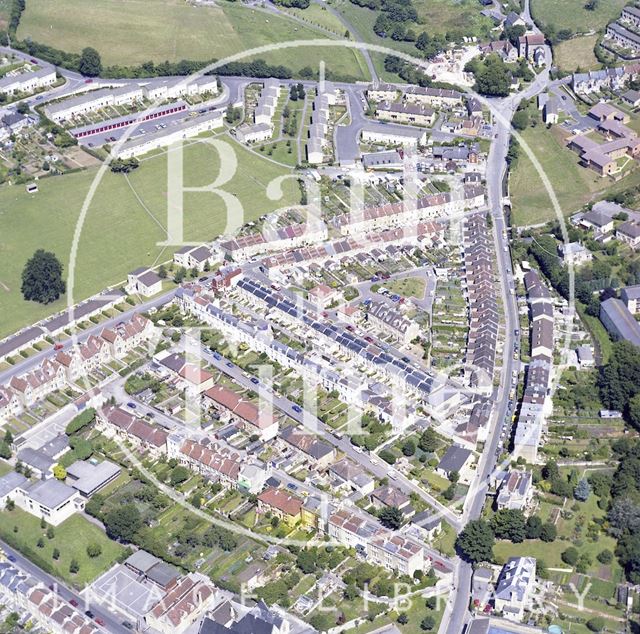 Aerial view of Larkhall, Bath c.1982