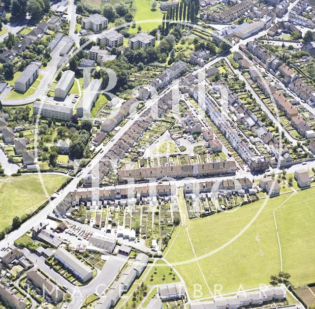 Aerial view of Larkhall, Bath c.1982