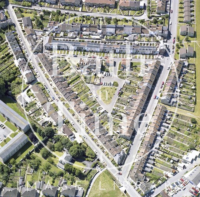 Aerial view of Larkhall, Bath c.1982