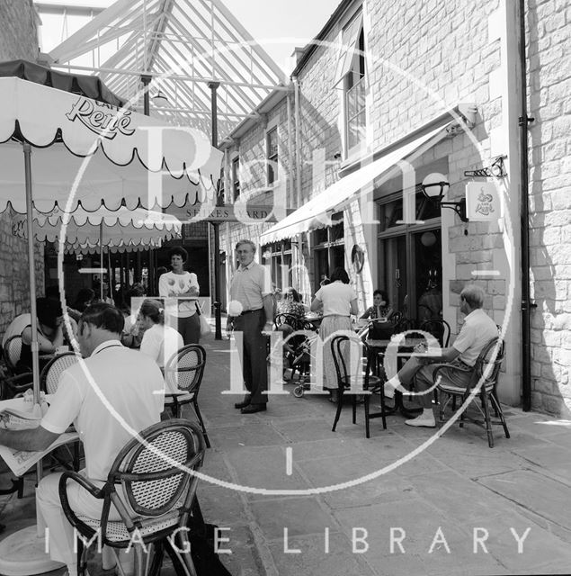 Cafe René, Shires (Milsom) Yard, Bath c.1989