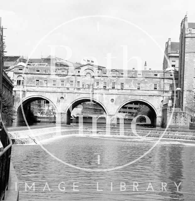 Pulteney Bridge and weir, Bath c.1989