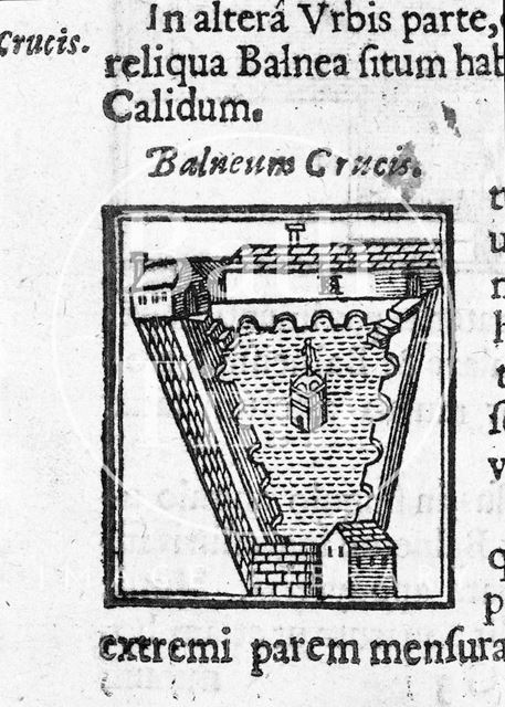 Medieval plan of Cross Baths, Bath