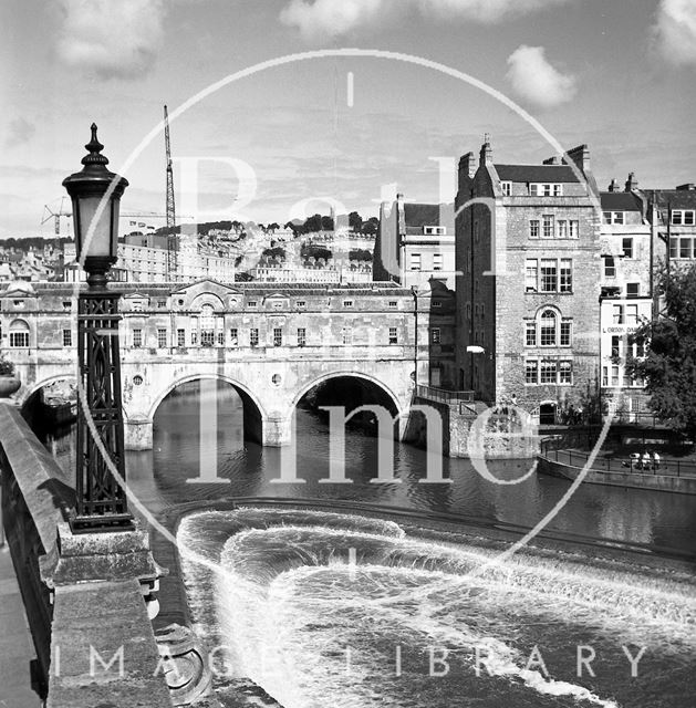 Pulteney Bridge and weir, Bath 1988