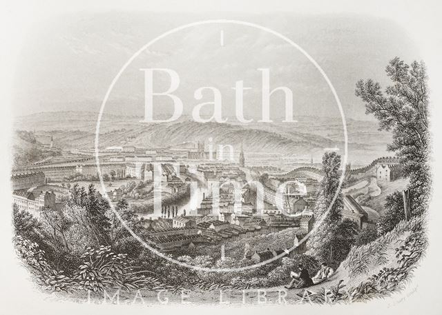 Bath from Beacon Hill c.1886