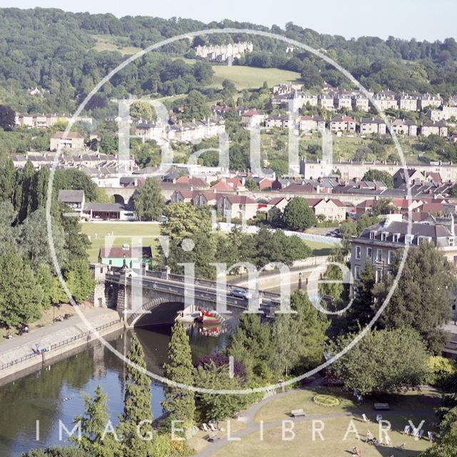 View from the roof of the Empire Hotel, Bath 1996