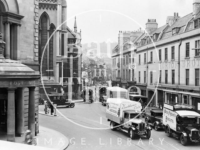 Busy comings and goings in Northgate Street, Bath c.1935?