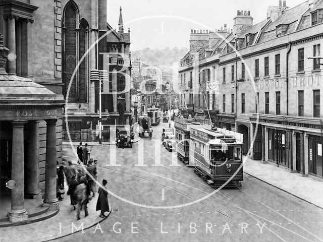 Busy comings and goings in Northgate Street, Bath c.1935?