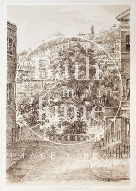 View from Pulteney Street, Bath 1881