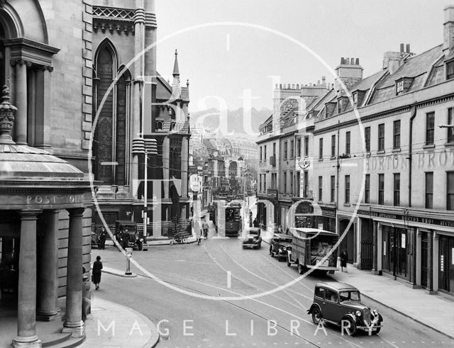 Busy comings and goings in Northgate Street, Bath c.1935?