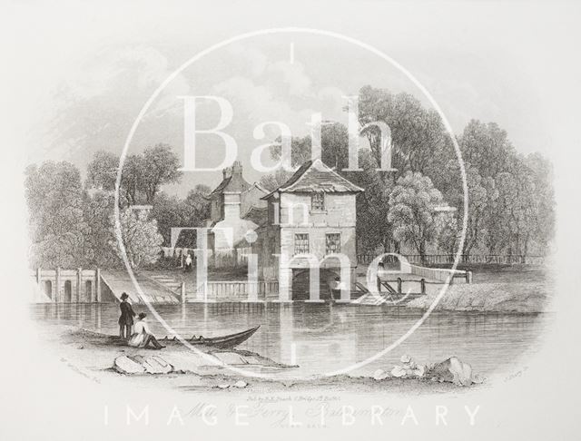 Mill and Ferry, Bathampton c.1886