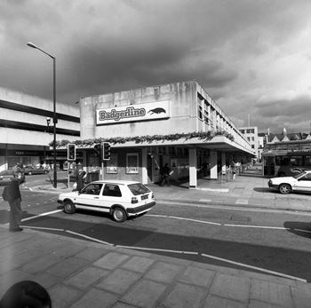 The old Bus Station, Southgate, Bath, c.1990