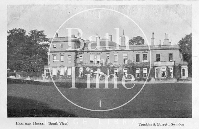 South view of Hartham House, Wiltshire c.1910