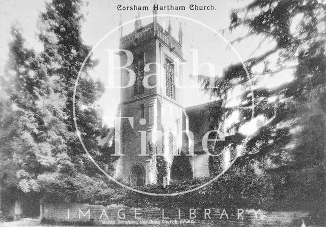 The private chapel at Hartham near Corsham, Wiltshire c.1920