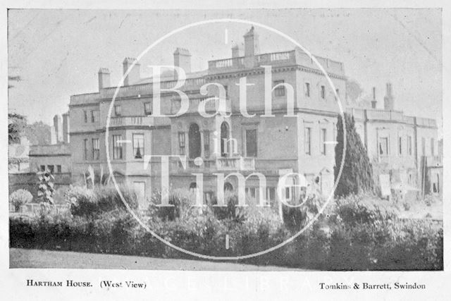 The west view of Hartham House, Wiltshire c.1910