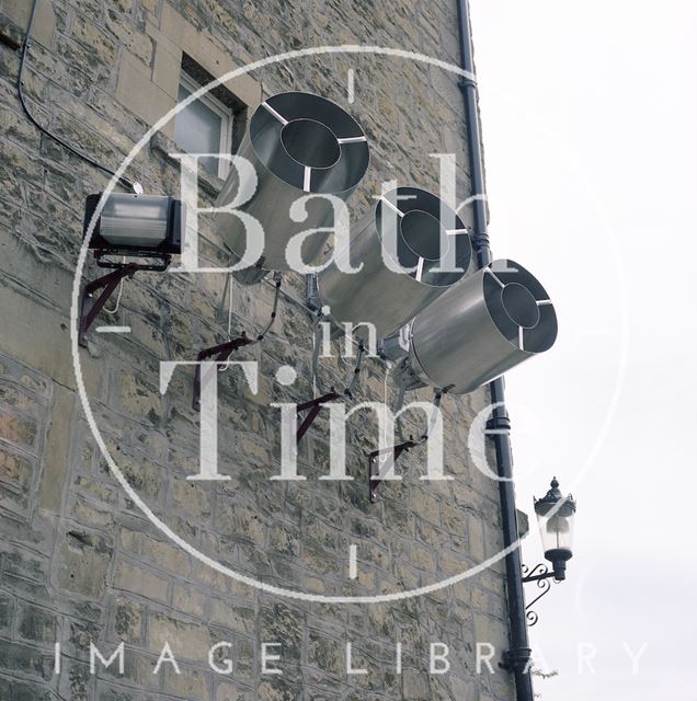 Floodlights to illuminate Pulteney Bridge, Bath 1985