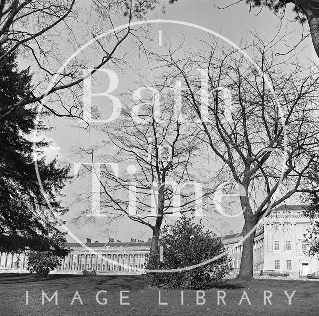 Royal Victoria Park with Royal Crescent, Bath in the background c.1977