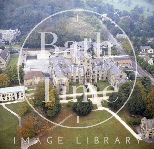 Aerial view of Kingswood School, Lansdown, Bath c.1980