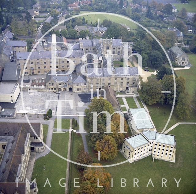 Aerial view of Kingswood School, Lansdown, Bath c.1980