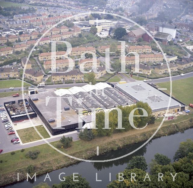 Aerial view of Rotork's Factory and Offices, Brassmill Lane, Bath c.1980