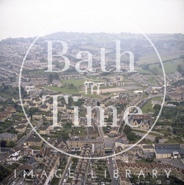 Aerial view of Larkhall and Fairfield Park, Bath c.1980