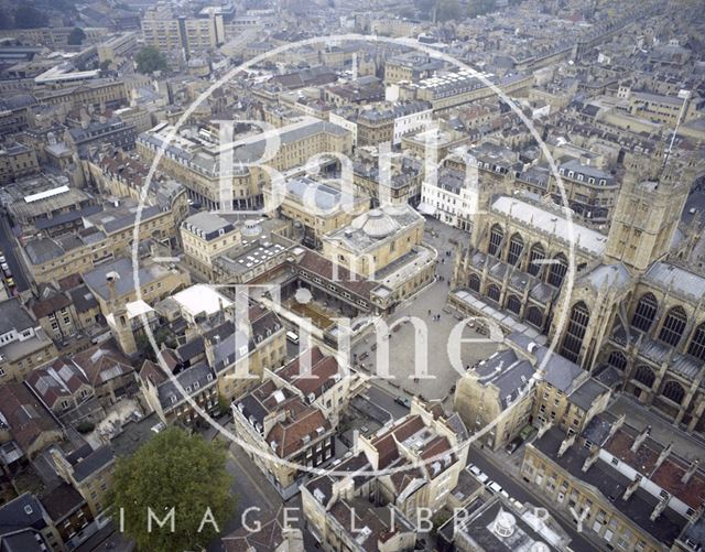 Aerial view of Bath city centre c.1980