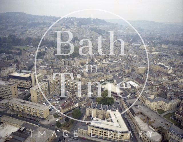 Aerial view of Bath city centre c.1980