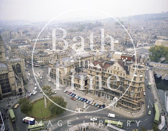 Aerial view of Bath city centre c.1980