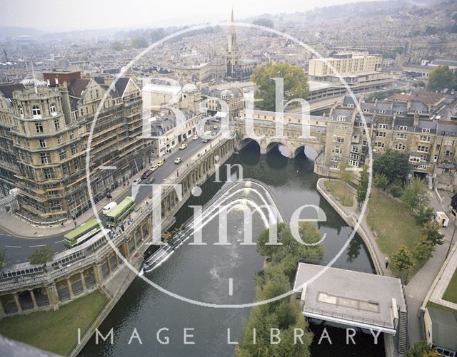 Aerial view of Bath city centre c.1980