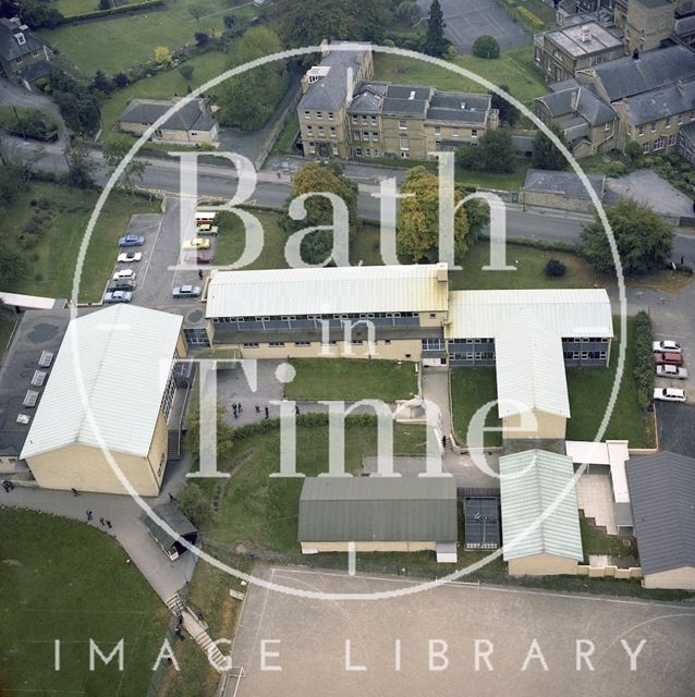 Aerial view of King Edward's School, North Road, Bath c.1980