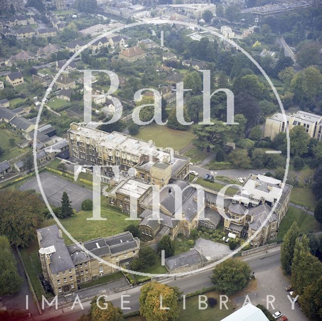 Aerial view of the Bath Spa Nursing College c.1980