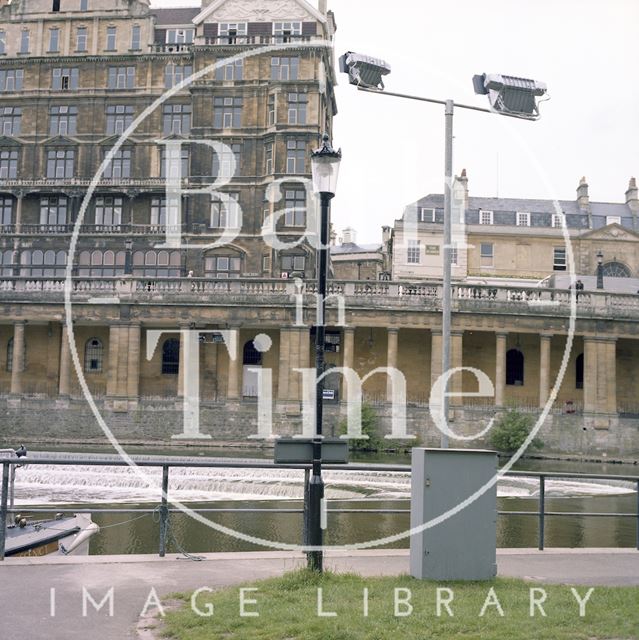 The Empire Hotel, Grand Parade and undercroft, Bath 1985