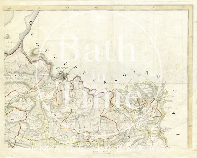 Day and Masters map of Somerset, Bristol and Bath regions 1782