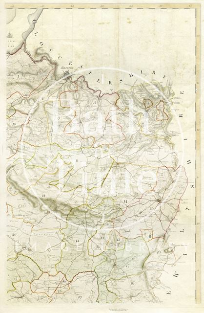 Day and Masters map of Somerset, Bristol, Bath and Wells regions combined 1782