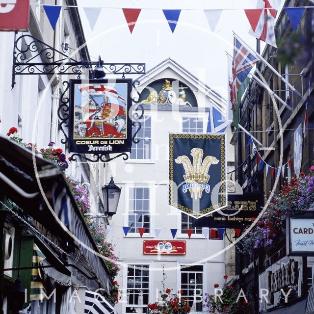 Northumberland Place decorated for the Royal Wedding, Bath 1981