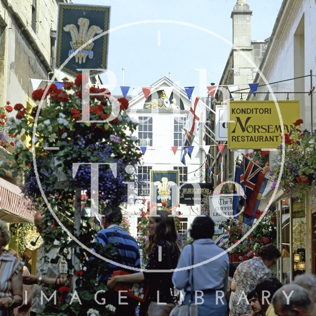 Northumberland Place decorated for the Royal Wedding, Bath 1981