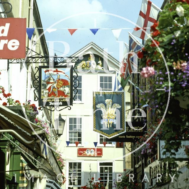 Northumberland Place decorated for the Royal Wedding, Bath 1981