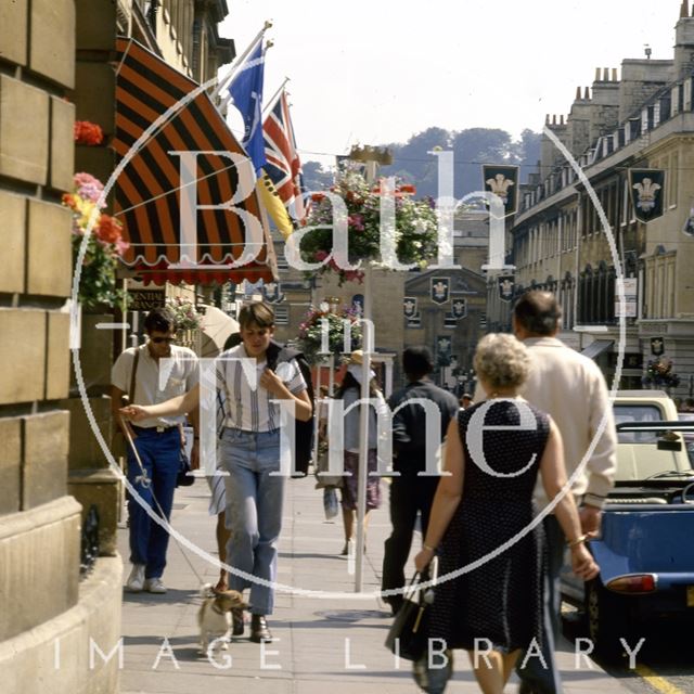 Milsom Street decorated for the Royal Wedding, Bath 1981