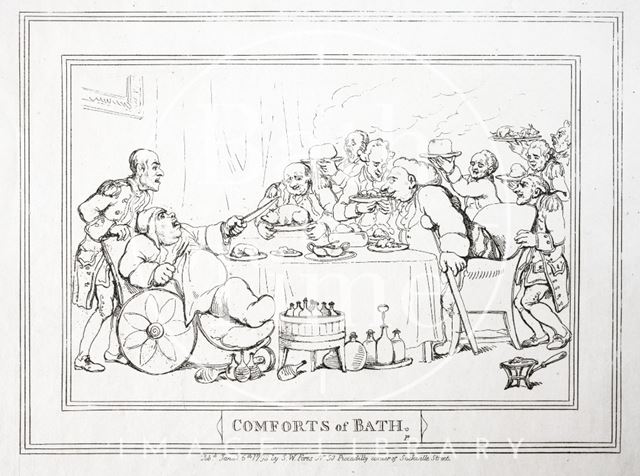 Comforts of Bath, Plate 9. The Upper Assembly Rooms, republished 1857