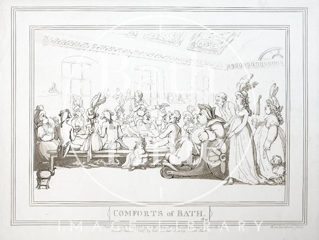 Comforts of Bath, Plate 11 1798, republished 1857 - detail