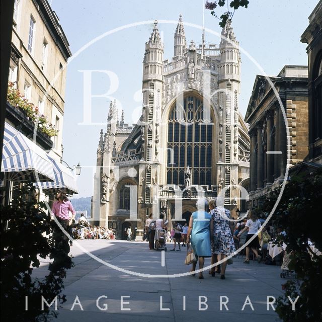 Abbey Church Yard and Bath Abbey c.1975