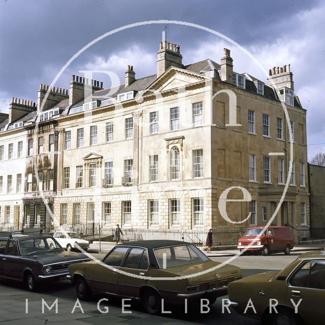 A recently cleaned 19, Great Pulteney Street, Bath c.1975