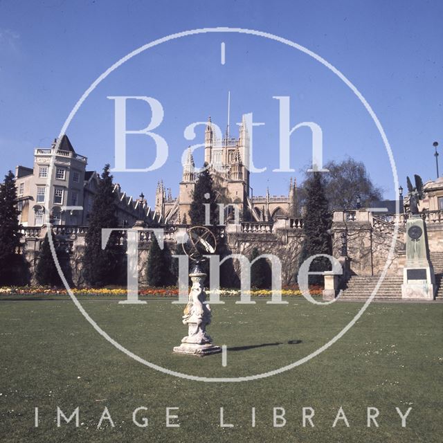 Parade Gardens with Bath Abbey in the background c.1975