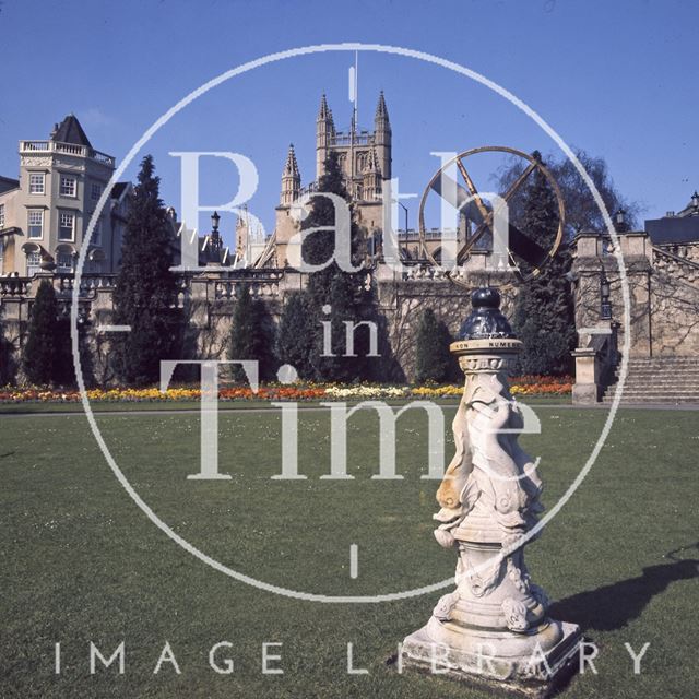 Parade Gardens with Bath Abbey in the background c.1975