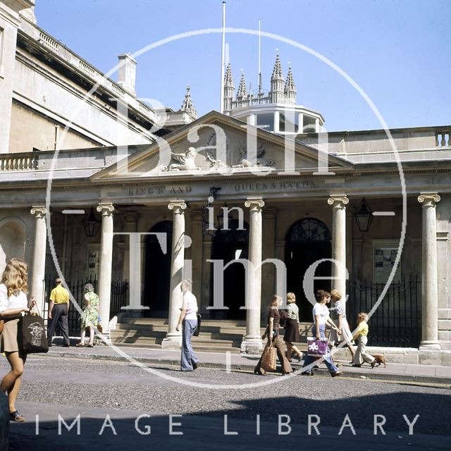 Entrance to the King's and Queen's Baths, Stall Street, Bath c.1976