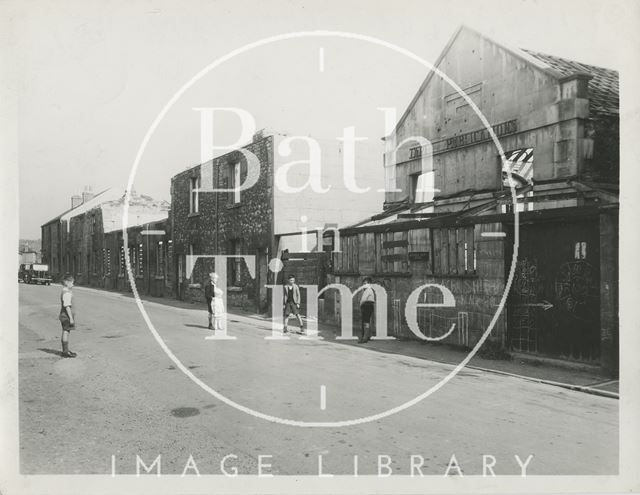 Children playing cricket in Locksbrook Road, Bath c.1950