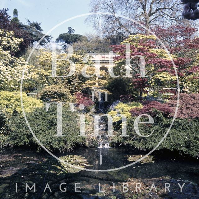 The Botanical Gardens and cascade, Royal Victoria Park, Bath c.1975