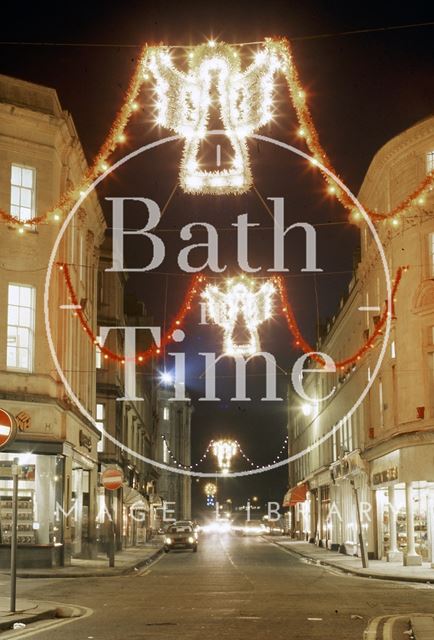 Cheap Street, Bath Christmas Decorations c.1987