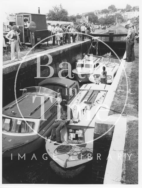 Kennet and Avon Canal lock, Widcombe, Bath 1976